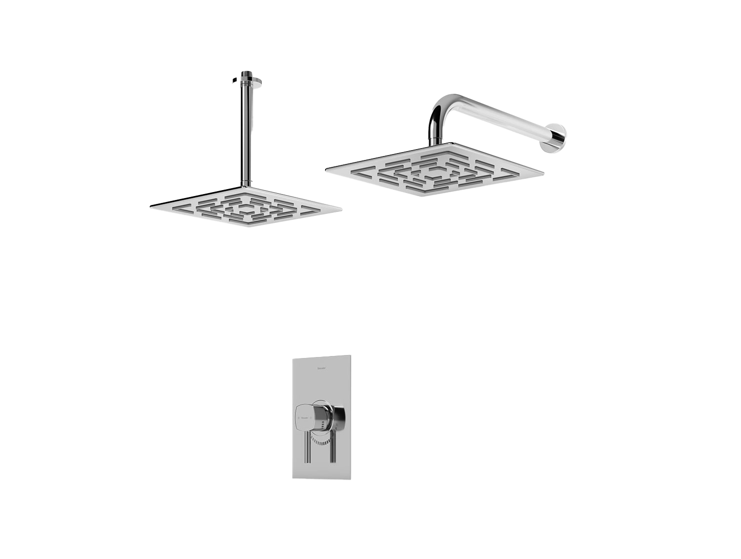 شیر حمام توکار شودر مدل رومر BRASS | تیپ 1
